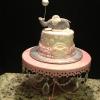 6" Vanilla Pound Cake
Vanilla ButterCream Filling/Frosting
Decoration:
elephant with balloon