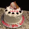 9" Chocolate Chip Fudge Cake
Oreo Cookies and Cream Filling
Vanilla ButterCream Frosting