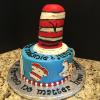 Dr. Seuss Baby Shower
9" Chocolate Chip Fudge Cake
Vanilla ButterCream Filling
Vanilla (Blue) ButterCream Frosting
