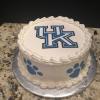 Chocolate Fudge Cake
Chocolate ButterCream Filling
Vanilla ButterCream Frosting
Decoration: University of Kentucky 