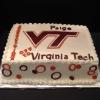 Graduation Cake!
Lemon Sheet Cake (Lemon Zinger)
Raspberry/Lemon Filling with Lemon Cream Cheese Frosting
Decorations:  Virgina Tech Logo
