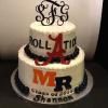 Roll Tide
2 Tier (Serves 60)
12" Vanilla Pound Cake
8" Marble Pound Cake