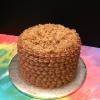 German Chocolate 8" Cake. 
Coconut and pecan Filling with Chocolate ButterCream Frosting!