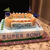 Another view of the Super Bowl 2014 Cake. 